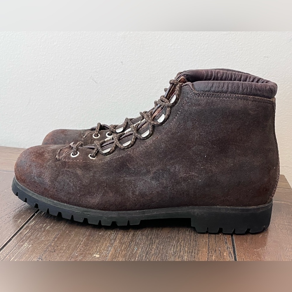 Calzaturificio The Alps By Fabiano Brown Leather Hiking Boots Womens size 8.5 N